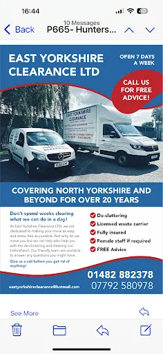 EAST YORKSHIRE CLEARANCE LTD trading as EAST YORKSHIRE CLEARANCE LTD