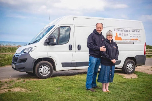 Cromer man and van